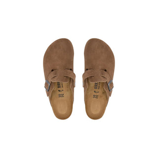 Brown Suede Leather Clogs