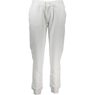 White Cotton Women Sweatpants