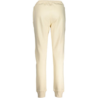 Beige Cotton Women Sweatpant