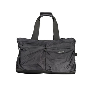 Black Polyester Men Travel Bag