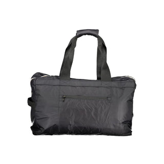 Black Polyester Men Travel Bag