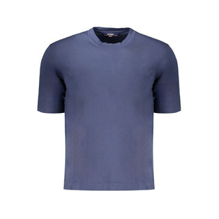 Blue Cotton Men's T-Shirt