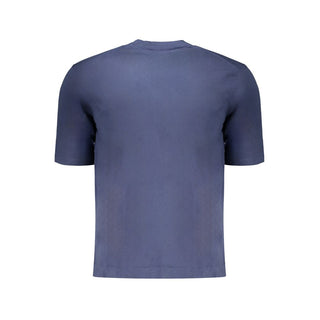 Blue Cotton Men's T-Shirt