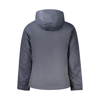Blue Polyester Men's Jacket