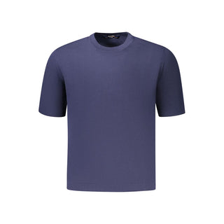 Blue Cotton Men's T-Shirt