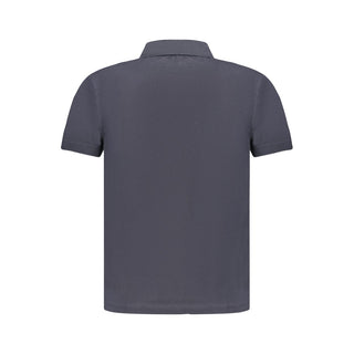 Blue Cotton Men's Polo