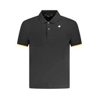 Black Cotton Men's Polo