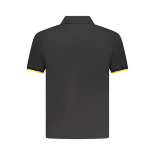 Black Cotton Men's Polo
