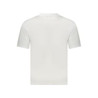 White Cotton Men T-Shirt