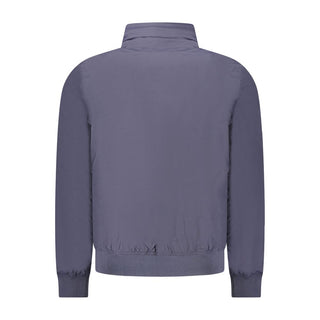 Blue Nylon Mens Jacket