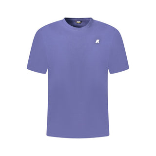 Blue Cotton Men T-Shirt