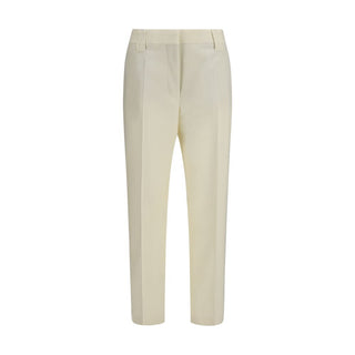 Beige Wool Oves Aries Cropped Pants