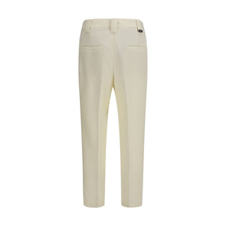 Beige Wool Oves Aries Cropped Pants