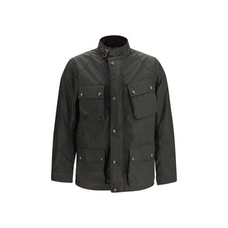 Bicolor Cotton Full-Length Jacket