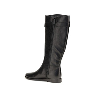 Black Calf Leather Bos Taurus Lace-Up Boots