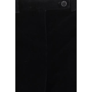 Black Viscose Casual Pants