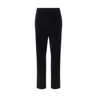 Black Cotton Casual Pants