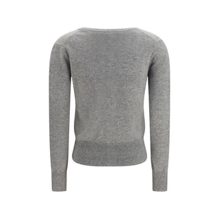 Gray Cashmere Cardigan