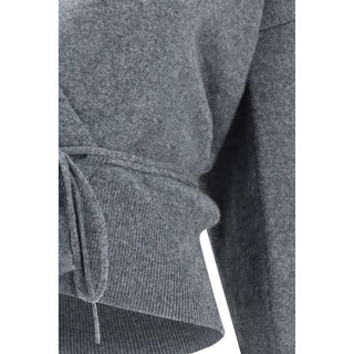 Gray Cashmere Cardigan