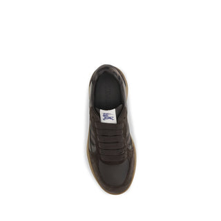 Brown Calf Leather Bos Taurus Athletic Sneakers
