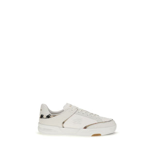 White Calf Leather Bos Taurus Low Top Sneakers