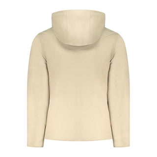 Beige Polyester Men Jacket