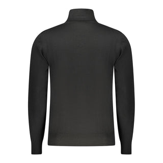 Black Wool Men Sweater