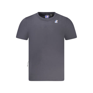 Blue Cotton Men T-Shirt