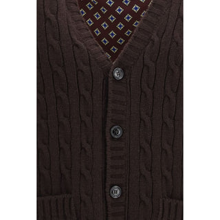 Brown Wool Oves Aries Cardigan