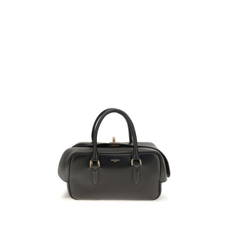 Black Lamb Leather Handbag