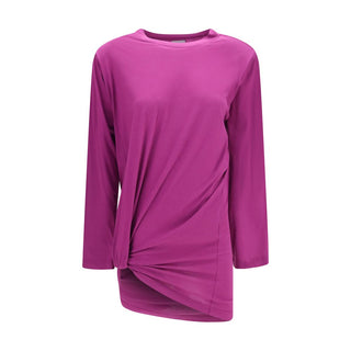 Purple Cotton Long Sleeve T-Shirt