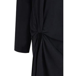 Black Cotton Casual Dress