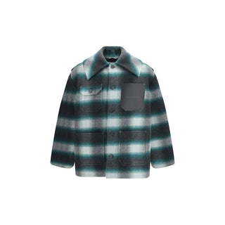 Bicolor Wool Oves Aries Full-Length Jacket