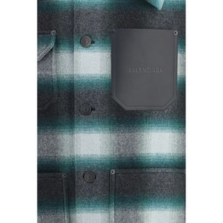 Bicolor Wool Oves Aries Full-Length Jacket
