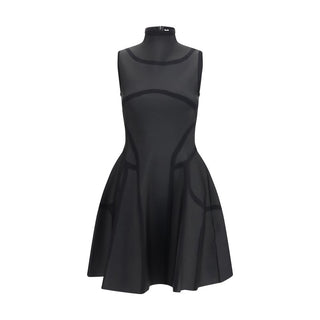 Black Polyester Cocktail Dress