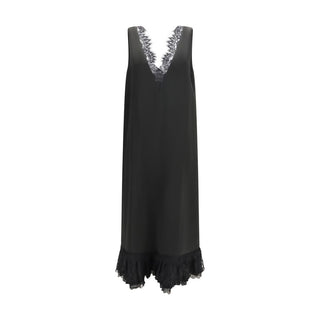 Black Acetate Casual Dress
