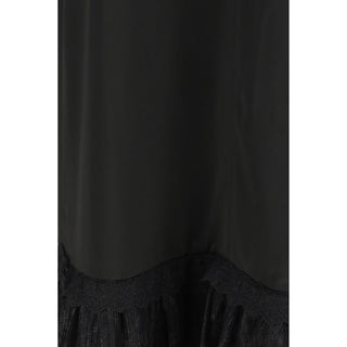 Black Acetate Casual Dress