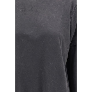 Gray Cotton Long Sleeve T-Shirt