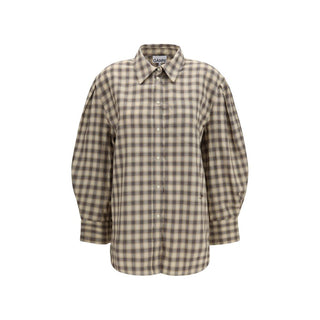 Beige Cotton Dress Shirt