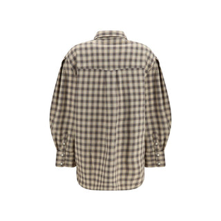 Beige Cotton Dress Shirt