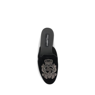 Black Velvet Flats