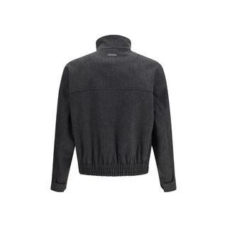 Gray Wool Oves Aries Bomber