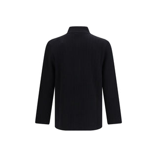 Black Wool Oves Aries Full-Length Jacket