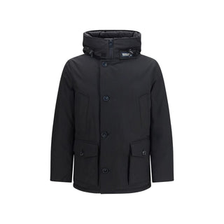 Black Cotton Shell Jacket