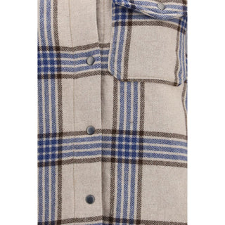 Beige Wool Oves Aries Denim Jacket
