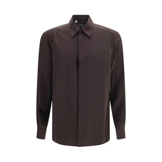Brown Silk Shirt