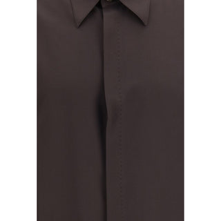 Brown Silk Shirt
