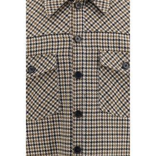 Brown Wool Oves Aries Full-Length Jacket