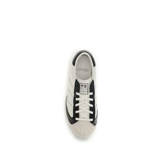 White Calf Leather Bos Taurus Low Top Sneakers