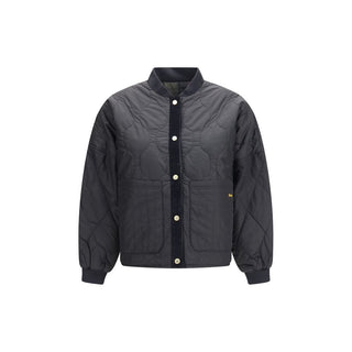 Black Polyester Bomber